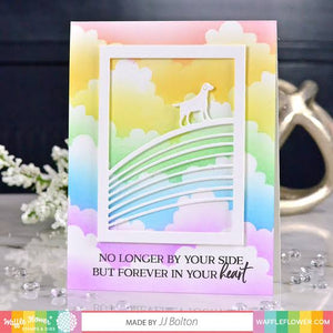 Rainbow Bridge Dog Die Waffle Flower 310277