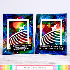 Rainbow Bridge Cat Die Waffle Flower 310278