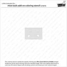 Load image into Gallery viewer, Mice Tools Add On Colouring Stencils Lawn Fawn LF4070