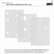 Load image into Gallery viewer, Mice Tools Colouring Stencils Lawn Fawn LF4067