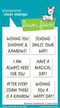 Load image into Gallery viewer, Rainbow Sentiments Stamps Lawn Fawn LF4075