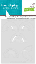 Load image into Gallery viewer, Rain or Shine Before n Afters Colouring Stencils Lawn Fawn LF4103