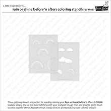 Load image into Gallery viewer, Rain or Shine Before n Afters Colouring Stencils Lawn Fawn LF4103