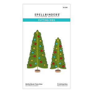 Bottle Brush Trees Duo Die Set Spellbinders S5-585