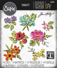 Load image into Gallery viewer, Brushstroke Flowers Mini Die Set Tim Holtz 666284