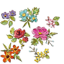 Load image into Gallery viewer, Brushstroke Flowers Mini Die Set Tim Holtz 666284