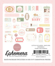 Load image into Gallery viewer, Little Lullabies Baby Girl Ephemera Carta Bella CBLUG486024