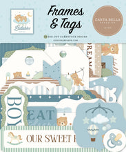 Load image into Gallery viewer, Little Lullabies Baby Boy Frames &amp; Tags Carta Bella CBLUB485025