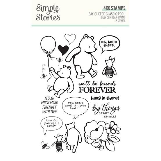 Say Cheese Classic Pooh Silly Old Bear 4x6” Stamps 23916