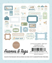 Load image into Gallery viewer, Little Lullabies Baby Boy Frames &amp; Tags Carta Bella CBLUB485025