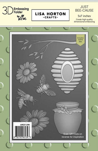 Just Bee-Cause Embossing Folder & Dies Lisa Horton LHCEF206