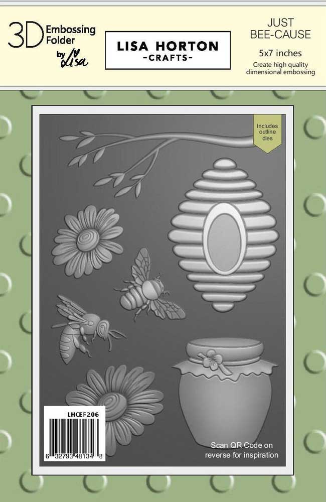 Just Bee-Cause Embossing Folder & Dies Lisa Horton LHCEF206