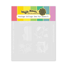 Load image into Gallery viewer, Postage Collage Sew Fun Stencil Waffle Flower 422031