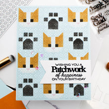 Load image into Gallery viewer, Patchwork Cat Stencil Waffle Flower 422036