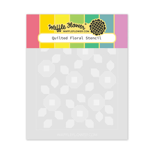 Quilted Floral Stencil Waffle Flower 421989