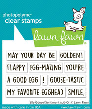 Load image into Gallery viewer, Silly Goose! Sentiment Add On LF3847 Lawn Fawn