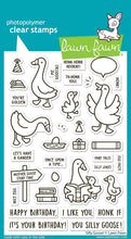 Load image into Gallery viewer, Silly Goose! 4x6” Clear Stamp LF3844 Lawn Fawn