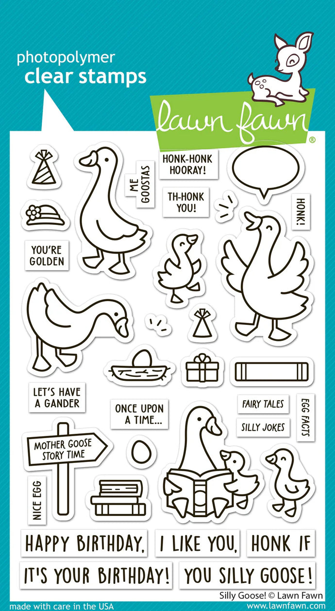 Silly Goose! 4x6” Clear Stamp LF3844 Lawn Fawn