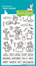 Load image into Gallery viewer, Halloween Mice 4x6” Clear Stamp Set LF3848 Lawn Fawn