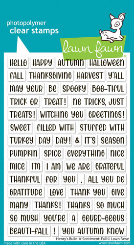 Henry’s Build A Sentiment Fall LF3861 Lawn Fawn