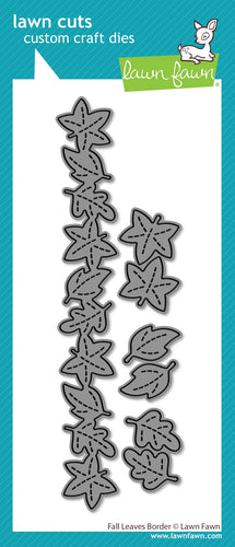 Fall Leaves Border Die LF3869 Lawn Fawn