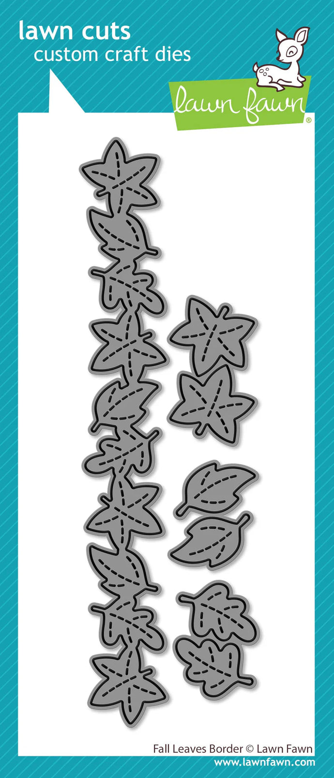 Fall Leaves Border Die LF3869 Lawn Fawn