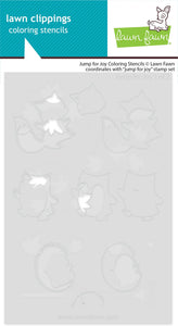 Jump for Joy Colouring Stencils LF3876 Lawn Fawn