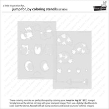 Load image into Gallery viewer, Jump for Joy Colouring Stencils LF3876 Lawn Fawn