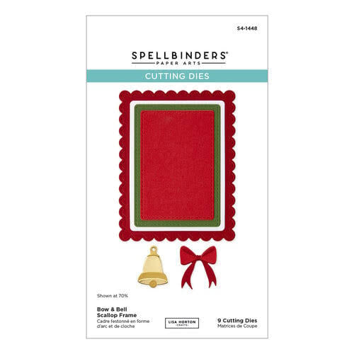 Bow & Bell Scallop Frame Dies Spellbinders S4-1448