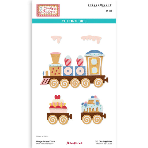 Gingerbread Train Die S7-280 Spellbinders