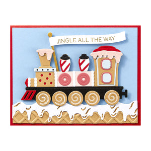 Gingerbread Train Die S7-280 Spellbinders