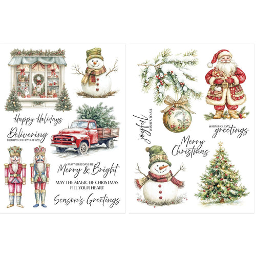 Joyful Wishes Rub Ons Spellbinders SCSR-005