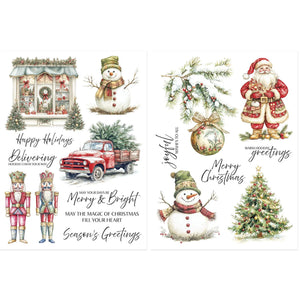 Joyful Wishes Rub Ons Spellbinders SCSR-005