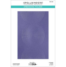 Load image into Gallery viewer, Lined Circles Embossing Folder Spellbinders SES-066