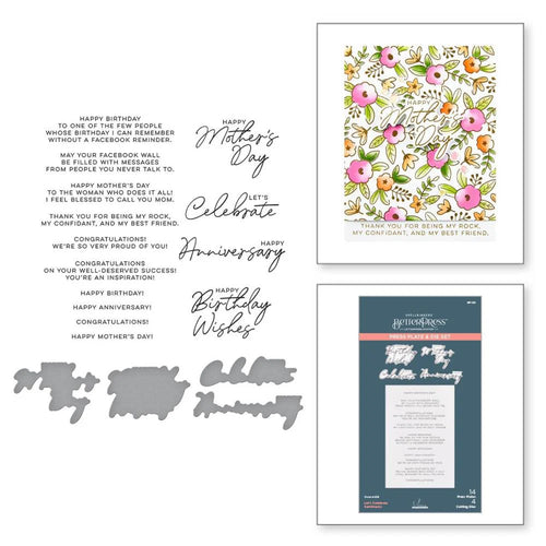Let’s Celebrate Sentiments BetterPress Spellbinders BP-123