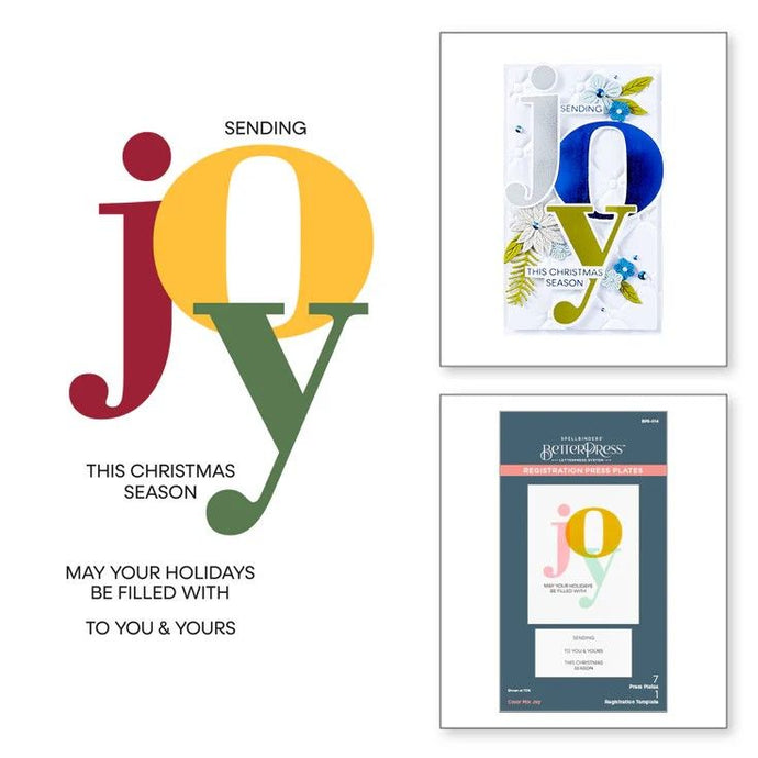 Colour Mix Joy BetterPress Plate Spellbinders BPR-014
