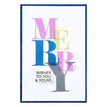 Load image into Gallery viewer, Colour Mix Merry BetterPress Plate Spellbinders BPR-016