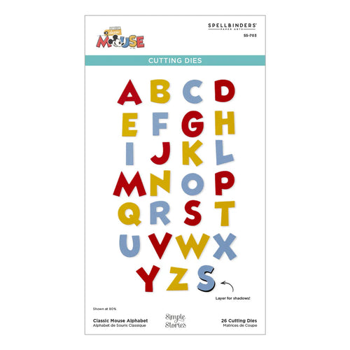 Classic Mouse Alphabet Spellbinders Simple Stories S5-703