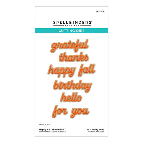 Happy Fall Sentiments Dies Spellbinders S4-1389