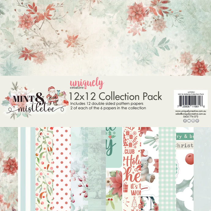 Mint & Mistletoe 12x12 Collection Pack Uniquely Creative UCP2951