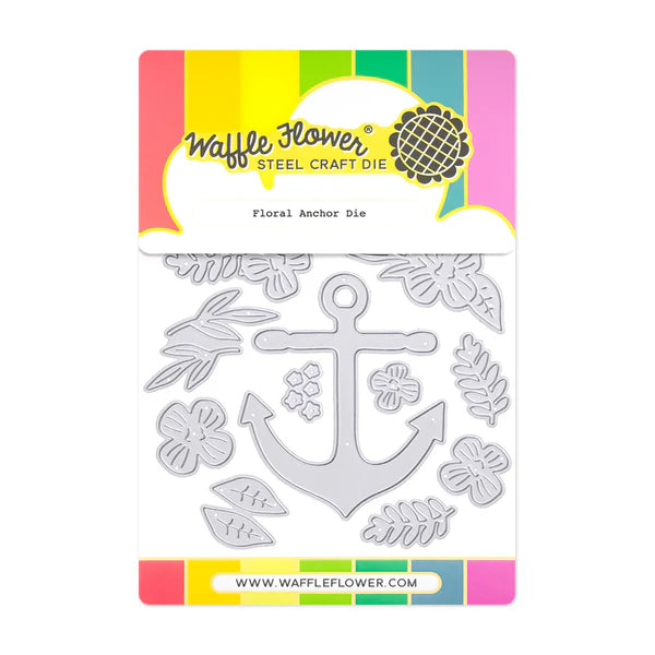 Floral Anchor Die Waffle Flower 422077