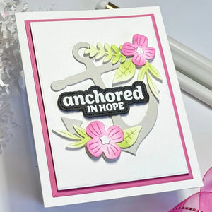 Floral Anchor Die Waffle Flower 422077