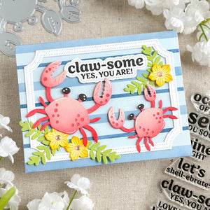 Happy Crabs Die Waffle Flower 422076