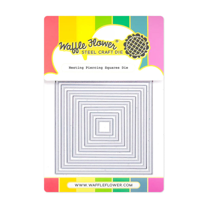 Nesting Piercing Squares Die Waffle Flower 422053