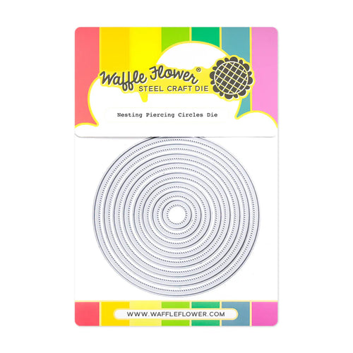 Nesting Piercing Circles Die Waffle Flower 422054