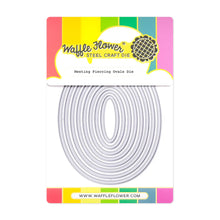 Load image into Gallery viewer, Nesting Piercing Ovals Dies Waffle Flower 422055