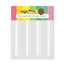Load image into Gallery viewer, Two Step Mixed Stripes Stencil Waffle Flower 422085