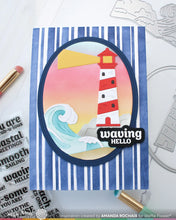 Load image into Gallery viewer, Two Step Mixed Stripes Stencil Waffle Flower 422085