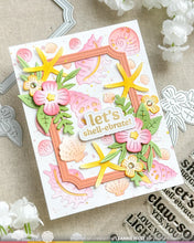 Load image into Gallery viewer, Seashell Colouring Stencils Waffle Flower 422079