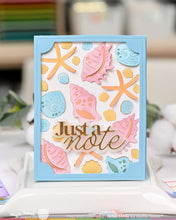 Load image into Gallery viewer, Seashell Colouring Stencils Waffle Flower 422079